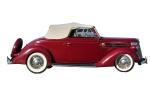 1936 Ford Model 48 Roadster, whitewall tires, cabriolet, automobile, 1930's