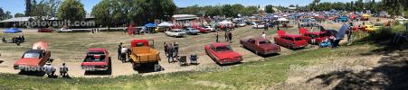 Panorama of the Peggy Sue Car Show & Cruise event, June 7 2019, VCCD02_026
