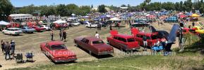 Panorama of the Peggy Sue Car Show & Cruise event, June 7 2019, VCCD02_026B