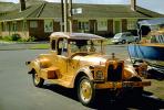 automobile, gold Antique car, 1950s