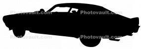 Camero Silhouette, logo, automobile, shape, 1950s