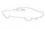 Camero outline, automobile, line drawing, shape, VCCV01P01_06O