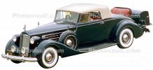 automobile, roadster, rumble seat, cabriolet, whitewall tires, grill, photo-object, object, cut-out, cutout