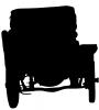 Packard silhouette, logo, shape