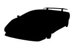 logo silhouette, shape, logo, Ferrari, VCCV02P09_07.0563M