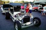 Ford, Chrome Engine, Air Filter, Hotrod, roadster, Hood Ornament, Izzies Cruise Night, Paradise, grill