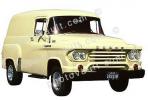 Dodge panel truck, automobile, delivery van, photo-object, object, cut-out, cutout