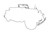 run-about, convertible, cabriolet, Outline, line drawing, shape