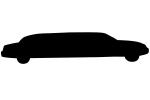 Stretch Limousine Silhouette, logo, shape