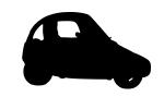 Sparrow silhouette, Minicar, electric car, Three-Wheeler, 3-Wheeler, Tri-Wheeler, logo, microcar, automobile, shape, VCCV04P12_02M
