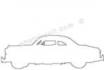 Ford outline, line drawing, shape