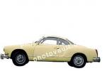 Volkswagen Karmann Ghia, automobile, photo-object, object, cut-out, cutout, 1950s