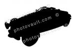 Roadster silhouette, logo, shape, VCCV04P15_07M