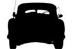 Chevrolet taxi silhouette, Chevy, Chevrolet, logo, automobile, shape, 1950s, VCCV05P02_14M