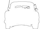 Chevrolet taxi, Chevy, Chevrolet outline, automobile, line drawing, shape