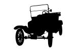 Model-T, Ford silhouette, logo, automobile, shape, 1950s, VCCV05P06_05M