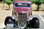 1933 Ford V8, Radiator Grill, Headlight, Hood Ornament head-on, automobile, Car, Vehicle, grill, 1930's, VCCV05P06_09