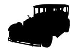 gangsta car silhouette, logo, automobile, shape, 1950s, VCCV05P06_13M