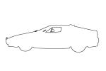 Ferrari outline, automobile, line drawing, shape, VCCV05P07_06O