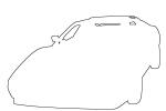 Ferrari outline, automobile, line drawing, shape, VCCV05P07_08O