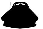 Ford Thunderbird head-on silhouette, logo, automobile, shape, VCCV05P10_14M