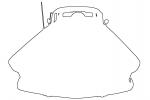 Ford Thunderbird outline, automobile, line drawing, shape, VCCV05P10_14O