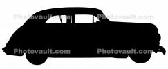 1940s car silhouette, logo, automobile, 1940s, shape, VCCV05P10_18M