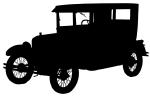 1920's car silhouette, logo, automobile, shape, VCCV05P11_05M