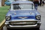 Chevrolet, 1957 Chevy Bel Air, head-on, Hood Ornament, Bumper, Headlights, Dagmar Bumps, VCCV05P13_10
