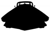 1958 Cadillac silhouette, logo, automobile, shape, VCCV05P14_11M