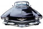 1958 Cadillac, Hood Ornament, Radiator Grill, headlight, head light, lamp, headlamp, head-on, automobile, photo-object, object, cut-out, cutout, VCCV05P14_12F
