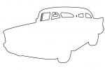 Chevy outline, line drawing