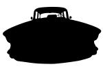 1957 Chevrolet, Belair head-on silhouette, Chevy, logo, automobile, shape, VCCV05P14_19M