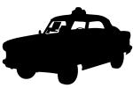 1956 Hudson Metropolitan silhouette, Cab, Taxi, Nash, logo, automobile, shape, VCCV05P15_12M