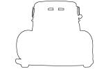 Chrysler outline, automobile, line drawing, shape, VCCV06P01_09BO
