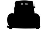 Chrysler silhouette, logo, automobile, shape, VCCV06P01_09M