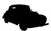Chrysler silhouette, logo, automobile, shape