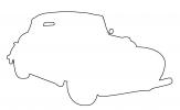 Chrysler outline, automobile, line drawing, shape, VCCV06P01_10O