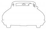 Chevrolet Impala outline, automobile, line drawing, shape, VCCV06P01_14O