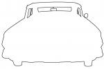 Chevrolet Impala outline, automobile, line drawing, shape, VCCV06P01_18O