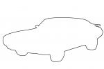 Pontiac Bonneville outline, automobile, line drawing, shape, 1960s, VCCV06P02_04O