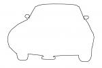 Pontiac Bonneville outline, automobile, line drawing, shape, 1960s