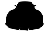 1971 Corvette silhouette, logo, 1970s, automobile, shape, VCCV06P02_11M