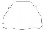 Chevrolet Camero outline, automobile, line drawing, shape, VCCV06P02_13O