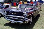 1957 Chevy Bel Air, Chevrolet, Belair, Chrome Radiator Grill, bumper, Headlights, Whitewall Tires, 1950s, VCCV06P03_05