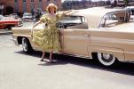 Ford, Lincoln Mercury, Smiling Lady, woman, dress, Car, Vehicle, Automobile, December 1959, 1950s, VCCV06P06_13
