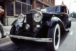 Rolls Royce, Whitwall Tires, Headlights, Chrome Radiator Grill, bumper, automobile, 1950s, VCCV06P09_03
