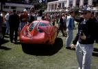 Alfa Romeo BAT 7, Futuristic Car, Curved Tail fins, tailfins, Jetsons, Car Show, people, crowds, 1954, 1950s, VCCV06P13_12