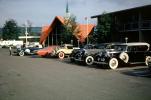 Classic Cars, parking lot, church, building, VCCV06P14_03