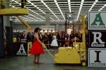 Woman with a Red Dress, Model, dress, Heavy Equipment Convention, Clark Forklift, industry, July 1962, 1960s, VCDV01P01_06